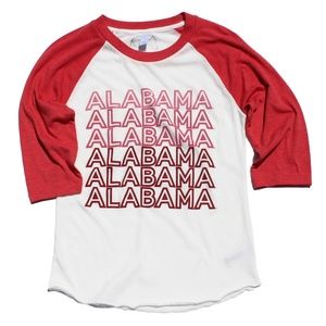 Alabama Repeater Baseball Tee XL